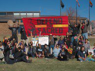 Group-Snowbowl-protest-Hillary-Abe