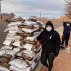 Shandiin Herrera in Monument Valley, Utah-Credit Navajo Hopi Family Relief Fund