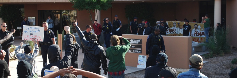 Indigenous Elders & Supporters Occupy ALEC Member Salt River Project Headquarters