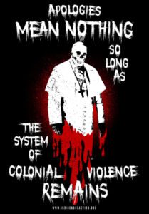 Poster: Apologies Mean Nothing…Pope