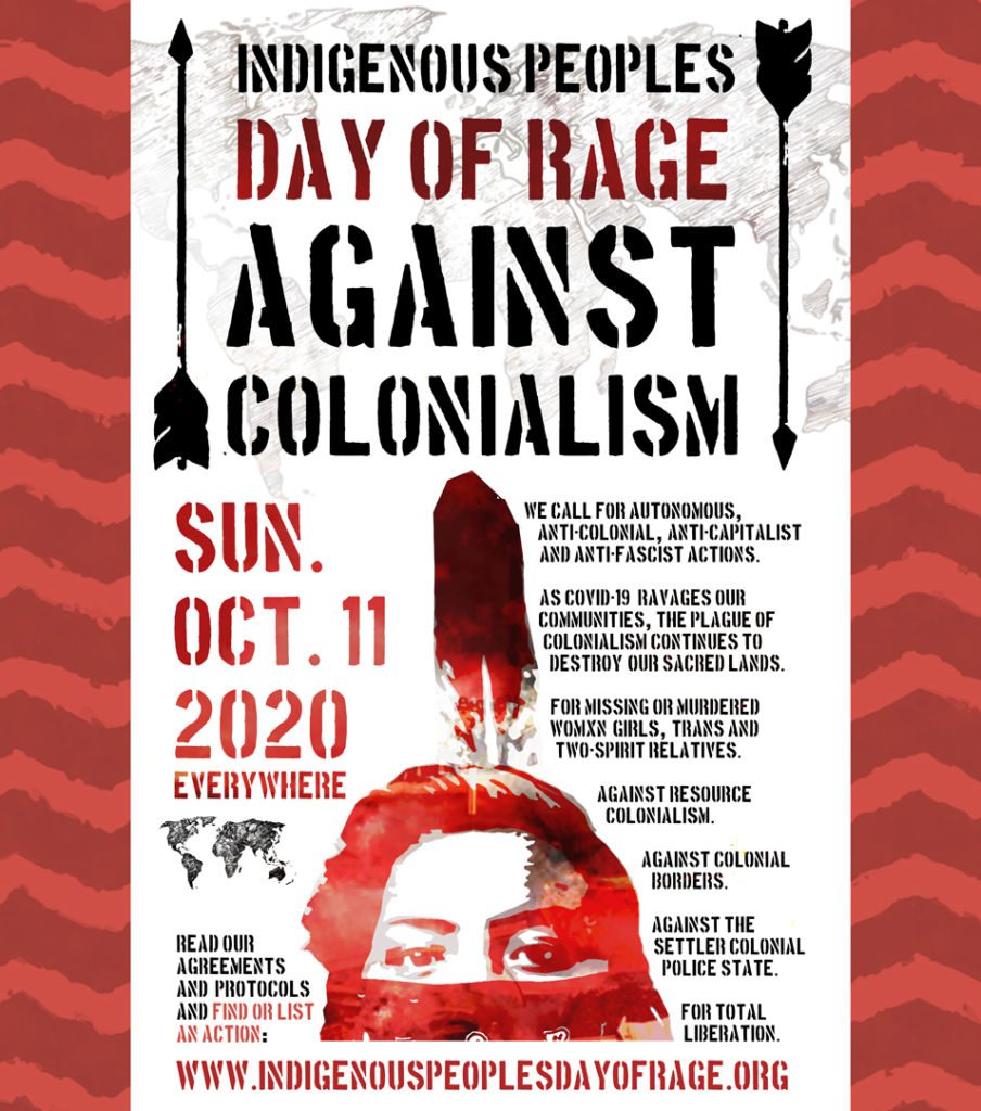 Call to Action: Indigenous Peoples Day of Rage Against Colonialism Oct ...