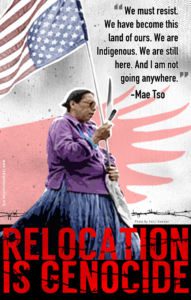 Relocation is Genocide – Mae Tso Poster
