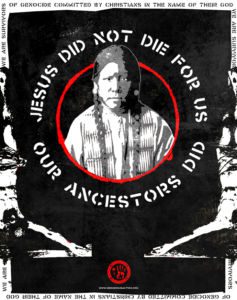 Poster: Jesus did not die for us. Our ancestors did.