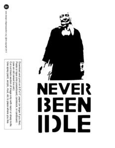 Never Been Idle Stencil