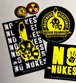 No Nukes Sticker & Button Pack